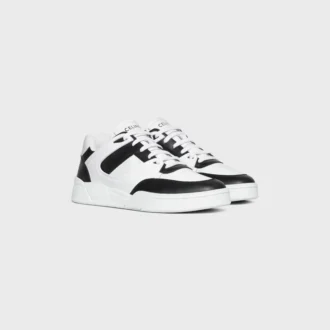 Celine Trainer CT-07 Niskie sznurowane trampki ze skóry cielęcej
