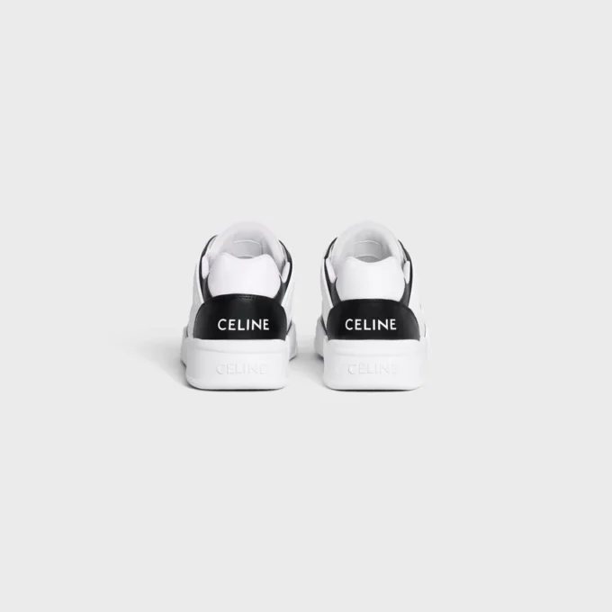 Celine Trainer CT-07 Niskie sznurowane trampki ze skóry cielęcej