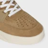 CELINE Trainer Ct-09 Niskie sznurowane trampki z zamszowej skóry cielęcej i siateczki