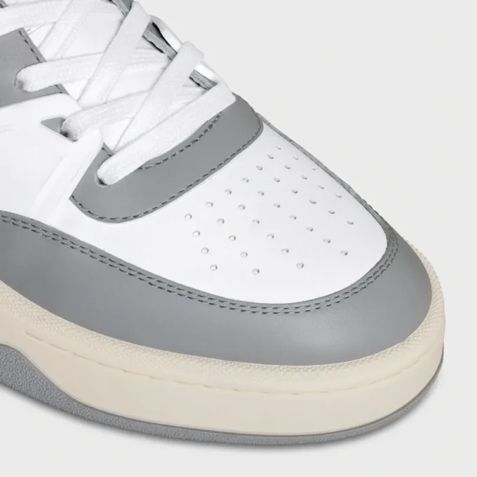 CELINE Trainer Ct-09 Niskie sznurowane trampki ze skóry cielęcej i siateczki