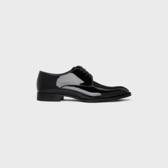 CELINE Tuxedo Derby z lakierowanej skóry cielęcej