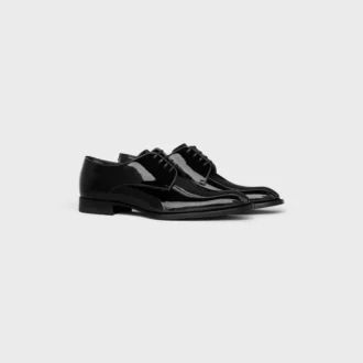 CELINE Tuxedo Derby z lakierowanej skóry cielęcej