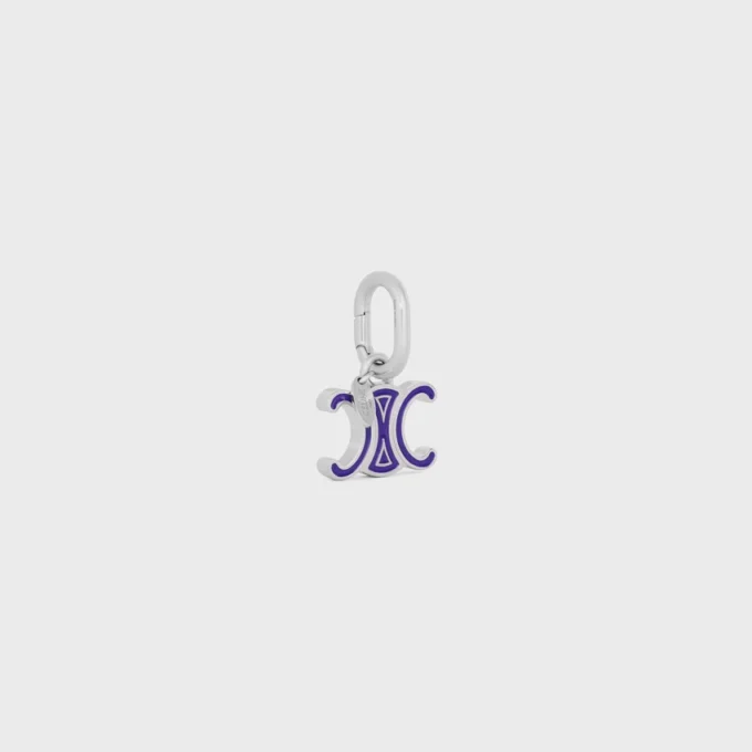 Charms CELINE Triomphe z emalii i mosiądzu z wykończeniem rodowym Charms CELINE Triomphe z emalii i mosiądzu z wykończeniem rodowym