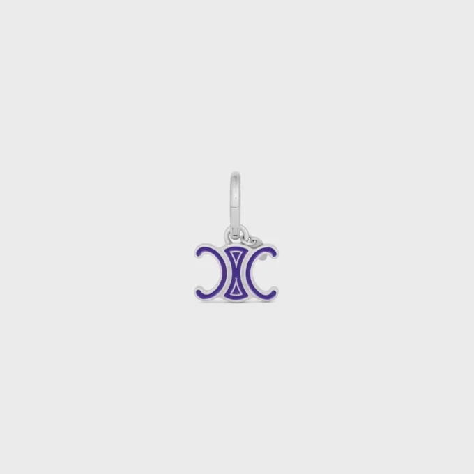 Charms CELINE Triomphe z emalii i mosiądzu z wykończeniem rodowym Charms CELINE Triomphe z emalii i mosiądzu z wykończeniem rodowym
