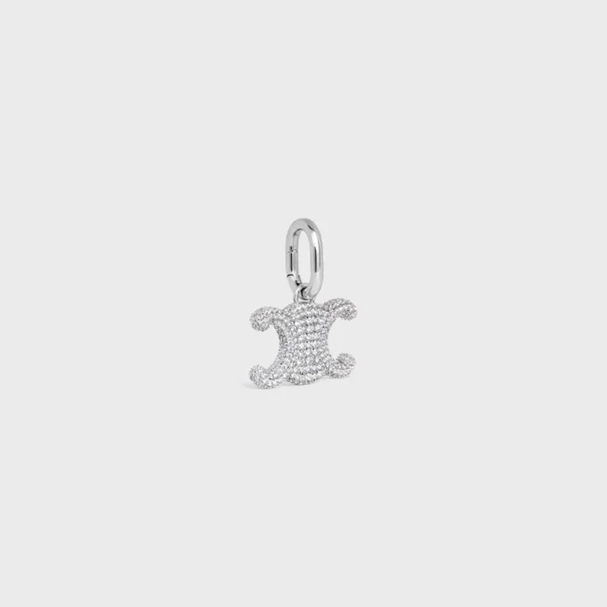 Charms CELINE Triomphe ze strassem i mosiądzu z wykończeniem rodowym Charms CELINE Triomphe ze strassem i mosiądzu z wykończeniem rodowym