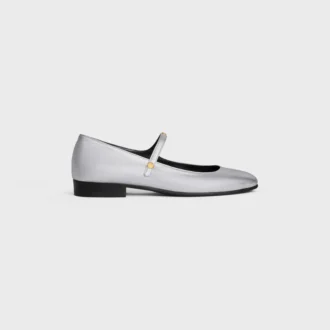 City Ballerina z laminowanej skóry jagnięcej