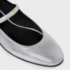 City Ballerina z laminowanej skóry jagnięcej City Ballerina z laminowanej skóry jagnięcej