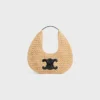 Classic Panier Hobo Bag in Raffia and Calfskin Classic Panier Hobo Bag in Raffia and Calfskin