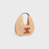 Classic Panier Hobo Bag in Raffia and Calfskin Classic Panier Hobo Bag in Raffia and Calfskin