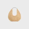 Classic Panier Hobo Bag in Raffia and Calfskin Classic Panier Hobo Bag in Raffia and Calfskin