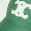 Czapka baseballowa Triomphe z pranej bawełnianej gabardyny Czapka baseballowa Triomphe z pranej bawełnianej gabardyny