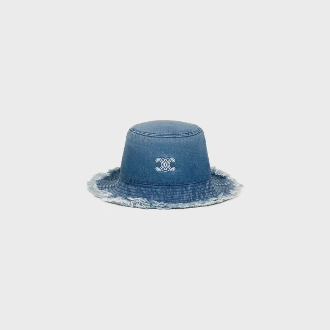 Czapka typu bucket Triomphe z bawełnianego denimu Czapka typu bucket Triomphe z bawełnianego denimu