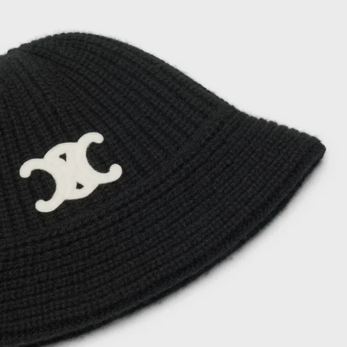Czapka typu cloche Triomphe z kaszmiru Czapka typu cloche Triomphe z kaszmiru