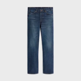 Dżinsy Kurt z denimu w kolorze indygo z efektem stone wash