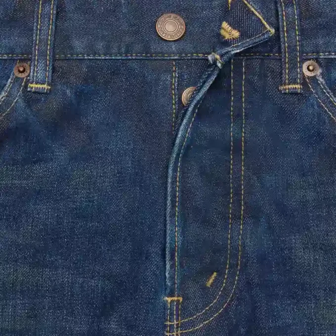 Dżinsy Kurt z denimu w kolorze indygo z efektem stone wash Dżinsy Kurt z denimu w kolorze indygo z efektem stone wash