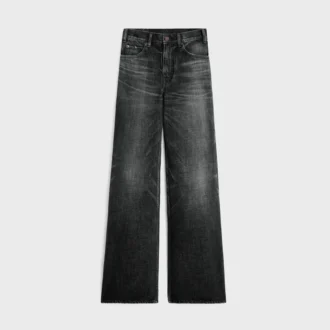 Dżinsy Surf z rozszerzanymi nogawkami z dżinsu w kolorze Black Ice Rinse