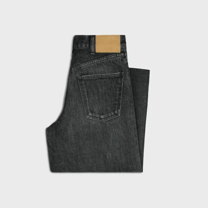 Dżinsy Surf z rozszerzanymi nogawkami z dżinsu w kolorze Black Ice Rinse