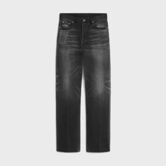 Dżinsy typu boyfriend 001 z bawełnianego denimu