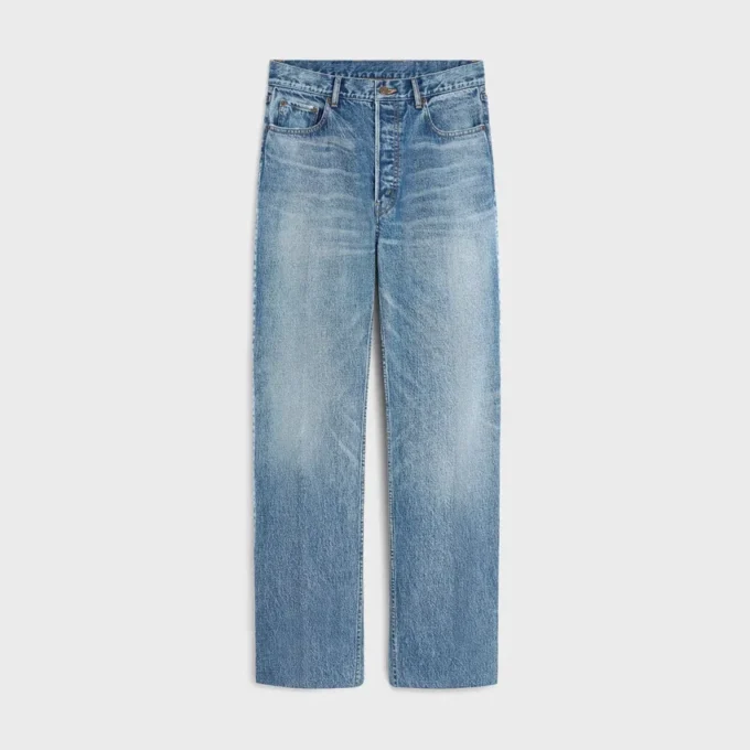 Dżinsy typu boyfriend 001 z bawełnianego denimu Dżinsy typu boyfriend 001 z bawełnianego denimu