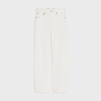Dżinsy typu boyfriend 001 z bawełnianego denimu