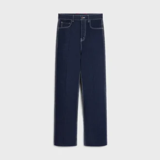 Dżinsy typu boyfriend 001 z bawełnianego denimu