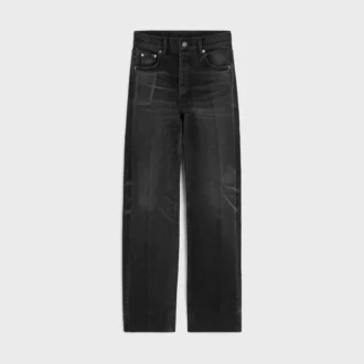 Dżinsy typu boyfriend 001 z bawełnianego denimu