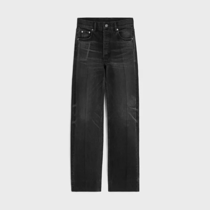 Dżinsy typu boyfriend 001 z bawełnianego denimu Dżinsy typu boyfriend 001 z bawełnianego denimu