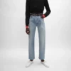 Dżinsy typu boyfriend 001 z bawełnianego denimu Dżinsy typu boyfriend 001 z bawełnianego denimu