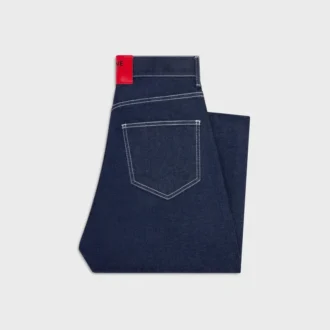 Dżinsy typu boyfriend 001 z bawełnianego denimu