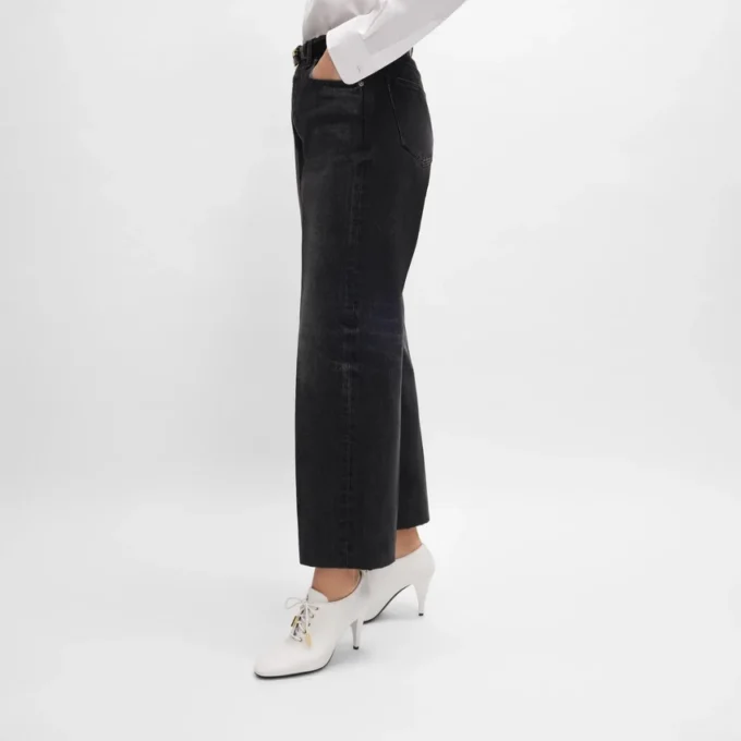 Dżinsy typu boyfriend 001 z bawełnianego denimu Dżinsy typu boyfriend 001 z bawełnianego denimu