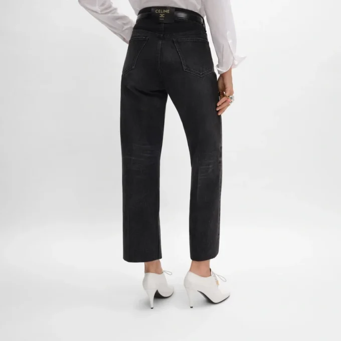 Dżinsy typu boyfriend 001 z bawełnianego denimu Dżinsy typu boyfriend 001 z bawełnianego denimu
