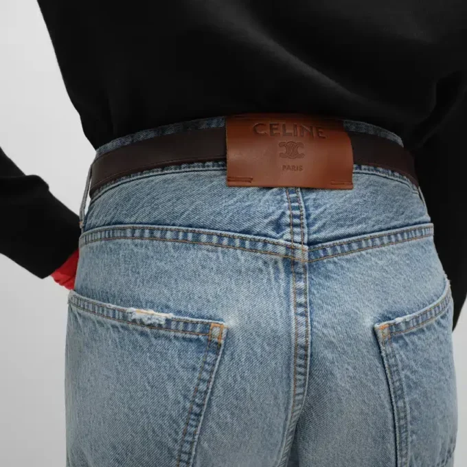 Dżinsy typu boyfriend 001 z bawełnianego denimu Dżinsy typu boyfriend 001 z bawełnianego denimu