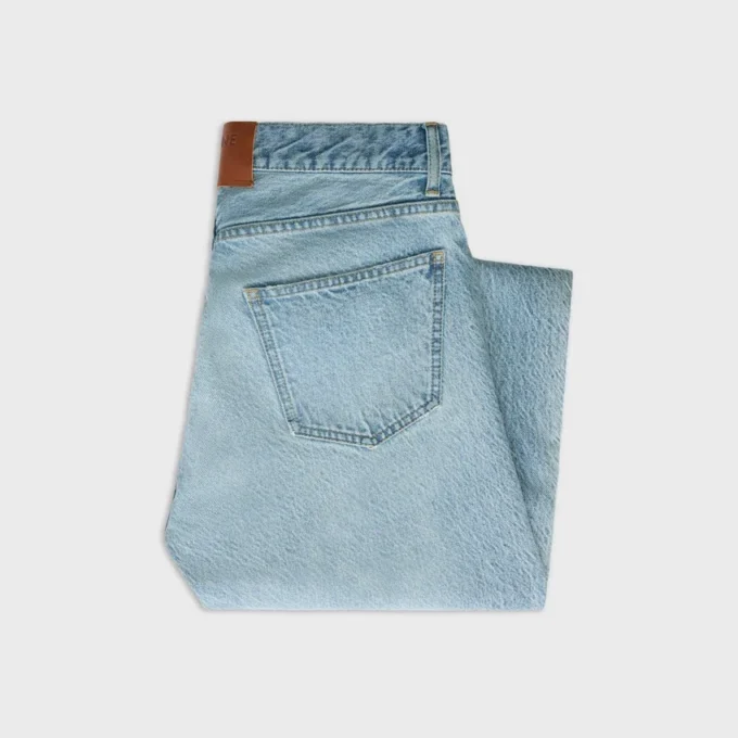 Dżinsy typu boyfriend 001 z bawełnianego denimu Dżinsy typu boyfriend 001 z bawełnianego denimu