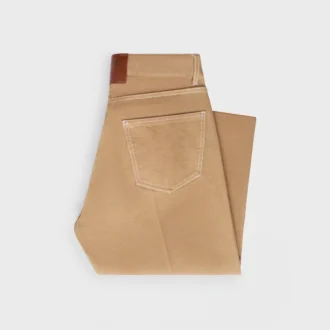 Dżinsy typu boyfriend 002 z bawełnianego denimu