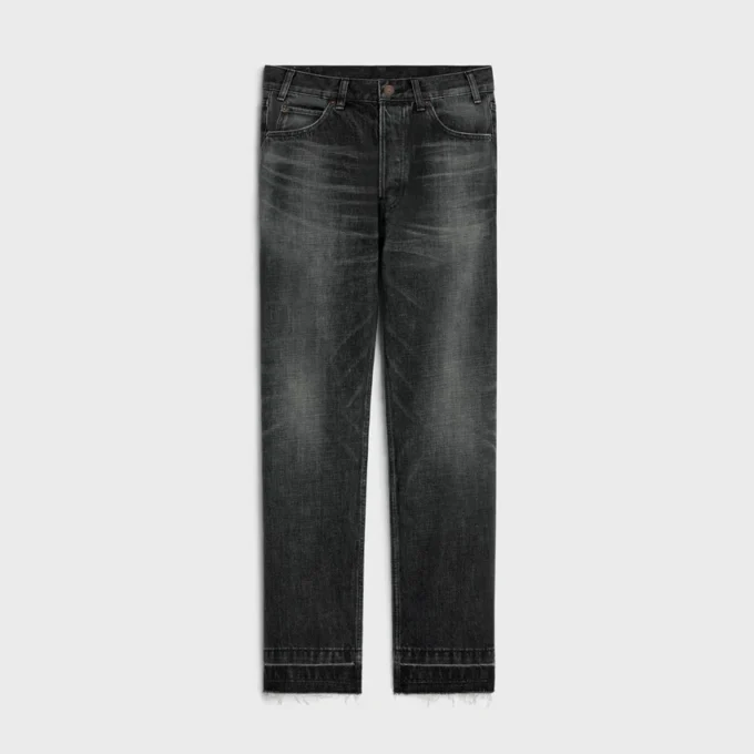 Dżinsy Wesley z czarnego denimu w stylu Ice Rinse Dżinsy Wesley z czarnego denimu w stylu Ice Rinse