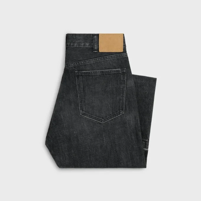 Dżinsy Wesley z czarnego denimu w stylu Ice Rinse Dżinsy Wesley z czarnego denimu w stylu Ice Rinse