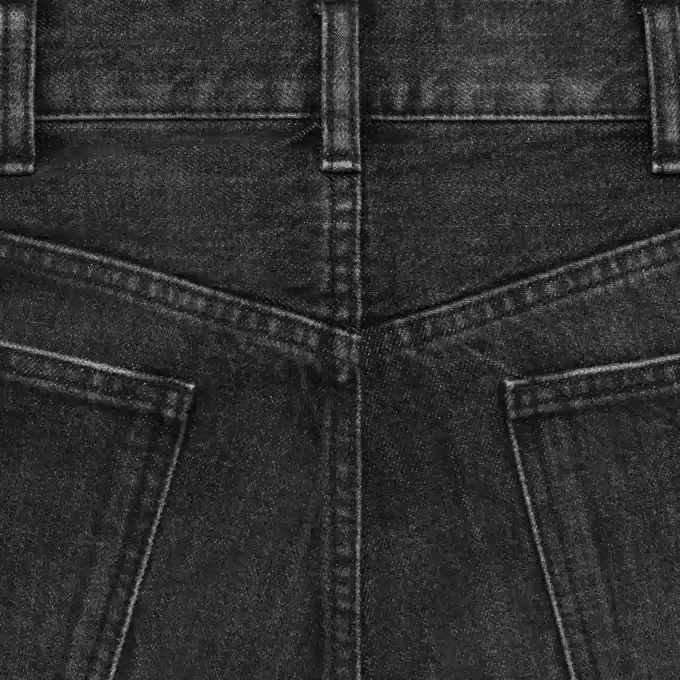Dżinsy Wesley z czarnego denimu w stylu Ice Rinse Dżinsy Wesley z czarnego denimu w stylu Ice Rinse