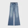 Dżinsy z rozszerzanymi nogawkami 001 z bawełnianego denimu Dżinsy z rozszerzanymi nogawkami 001 z bawełnianego denimu
