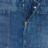 Dżinsy z rozszerzanymi nogawkami 002 z lekkiego bawełnianego denimu