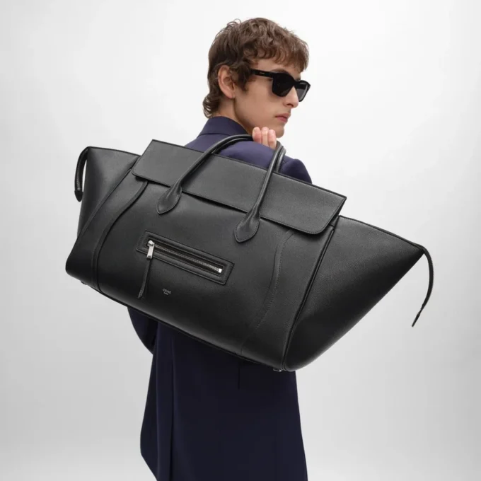 Duża torba Luggage z ziarnistej skóry cielęcej Duża torba Luggage z ziarnistej skóry cielęcej