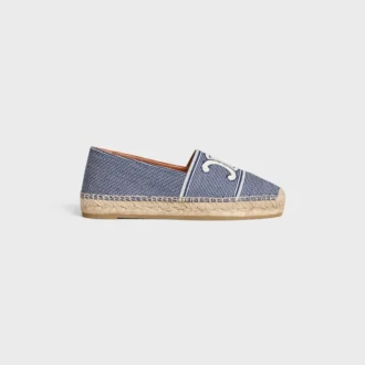 Espadryle CELINE z tkaniny w paski z motywem Triomphe