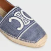 Espadryle CELINE z tkaniny w paski z motywem Triomphe Espadryle CELINE z tkaniny w paski z motywem Triomphe