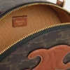 Etui Half Moon z Triomphe Canvas i skóry cielęcej Etui Half Moon z Triomphe Canvas i skóry cielęcej