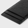 Etui na karty magnetyczne ze skóry cielęcej z wytłoczonym wzorem „Triomphe” Etui na karty magnetyczne ze skóry cielęcej z wytłoczonym wzorem „Triomphe”