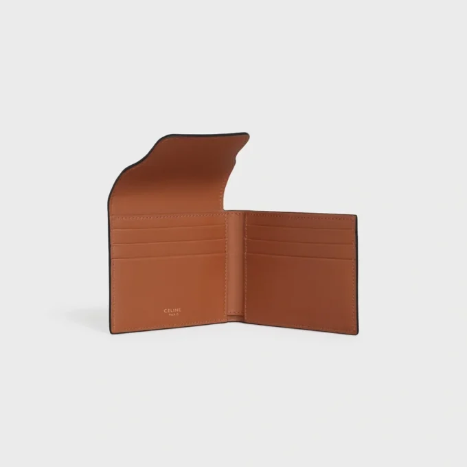 Etui na karty Origami z Triomphe Canvas i skóry jagnięcej