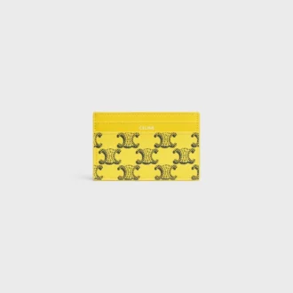 Etui na karty z Triomphe Canvas i skóry cielęcej