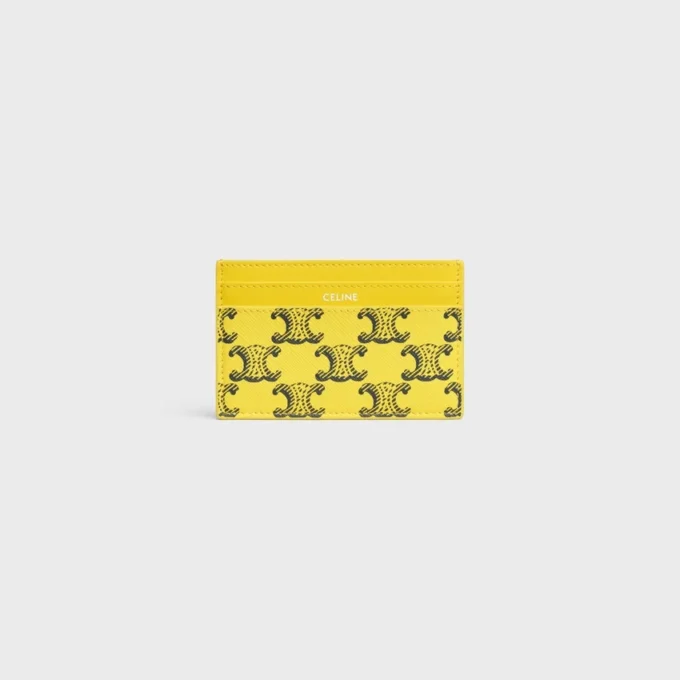 Etui na karty z Triomphe Canvas i skóry cielęcej Etui na karty z Triomphe Canvas i skóry cielęcej