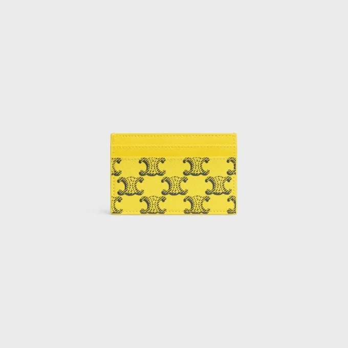 Etui na karty z Triomphe Canvas i skóry cielęcej Etui na karty z Triomphe Canvas i skóry cielęcej