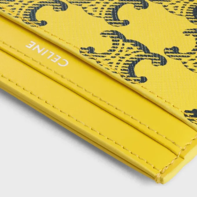Etui na karty z Triomphe Canvas i skóry cielęcej Etui na karty z Triomphe Canvas i skóry cielęcej