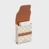 Etui na karty z Triomphe Canvas i skóry jagnięcej